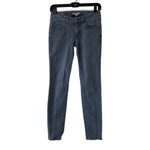 Cabi Womens Skinny Jeans Size 0 Grey Pockets, Zip Style 326 Inseam 29’.